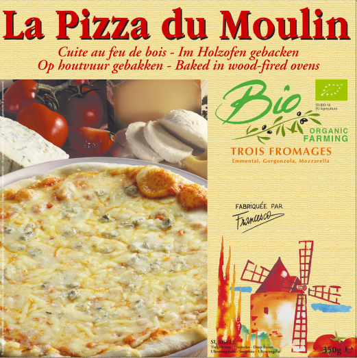 La Pizza du Moulin pizza 3 kazen bio 350g